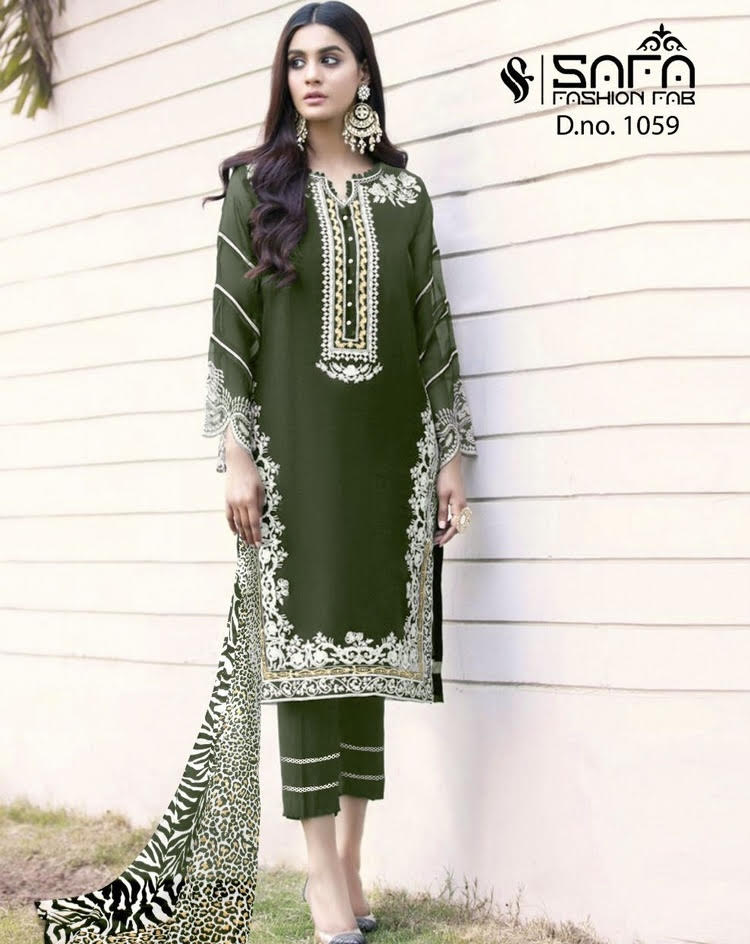 Pakistani Dress Green